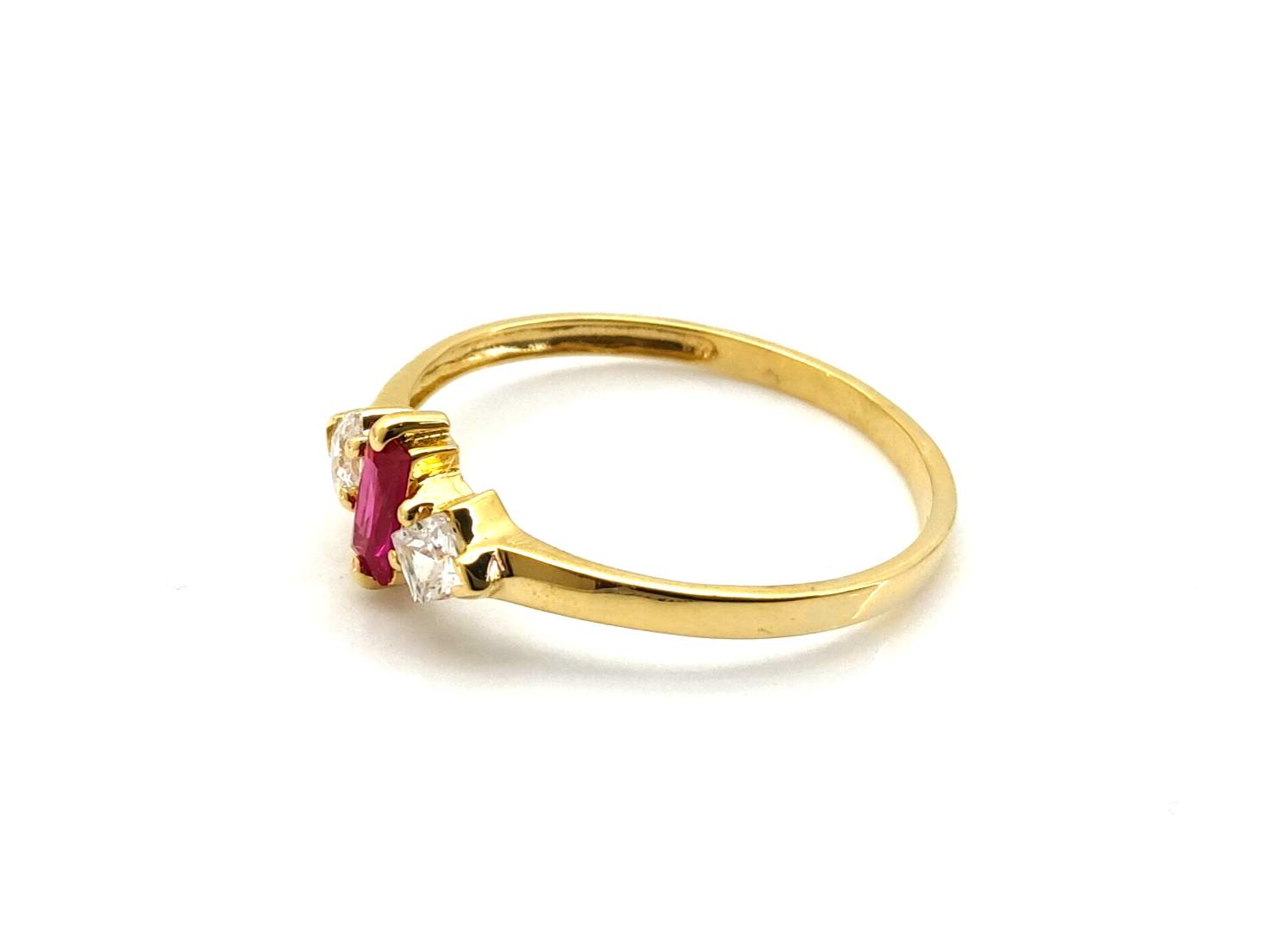 Anillo Oro 18k Con Circonita - Imagen 3