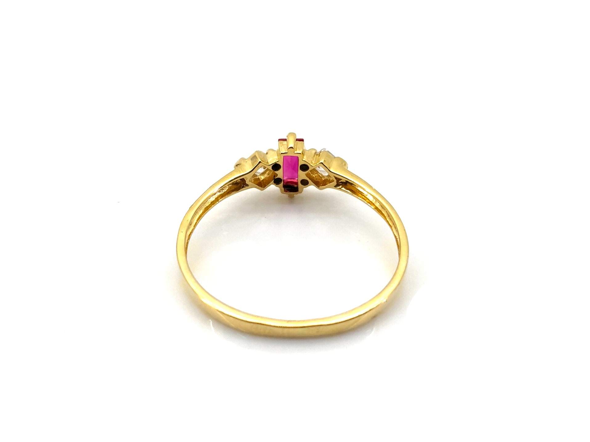 Anillo Oro 18k Con Circonita - Imagen 4