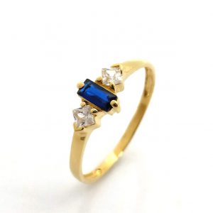 Anillo Oro 18k Con Circonita
