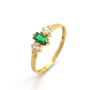 Anillo Oro 18k Con Circonita