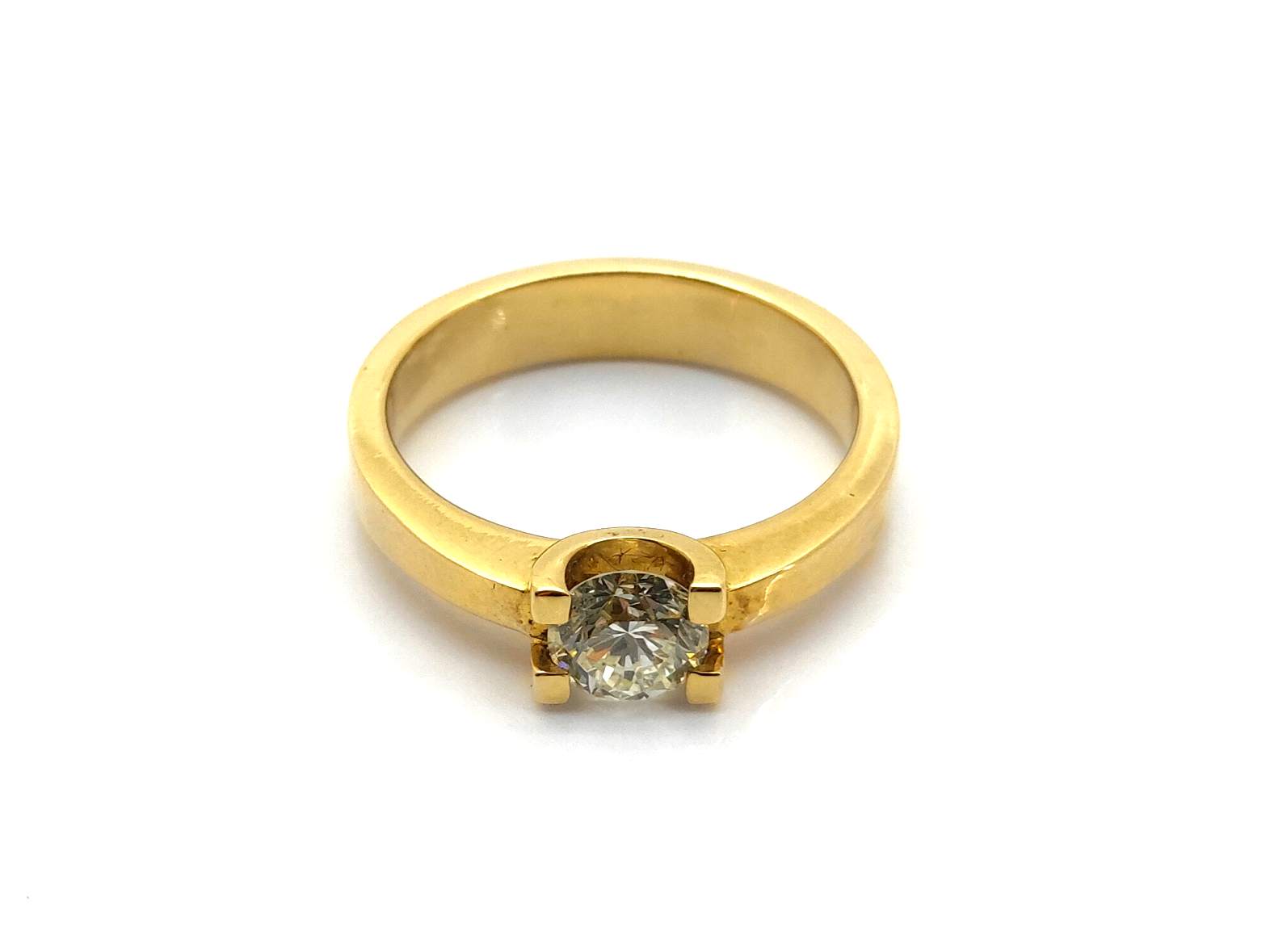 Sortija Oro 18k Con Diamante - Imagen 2
