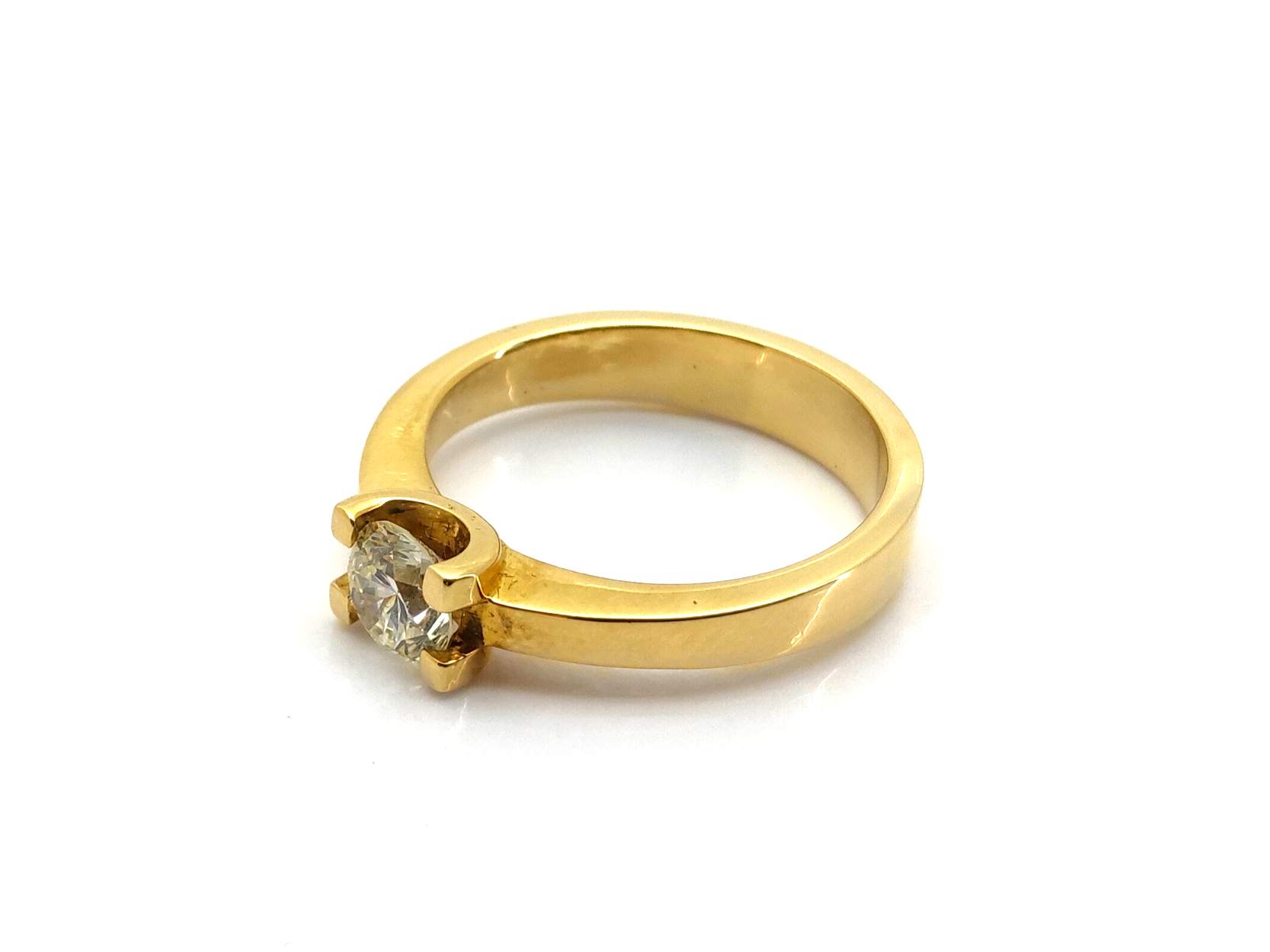 Sortija Oro 18k Con Diamante - Imagen 3