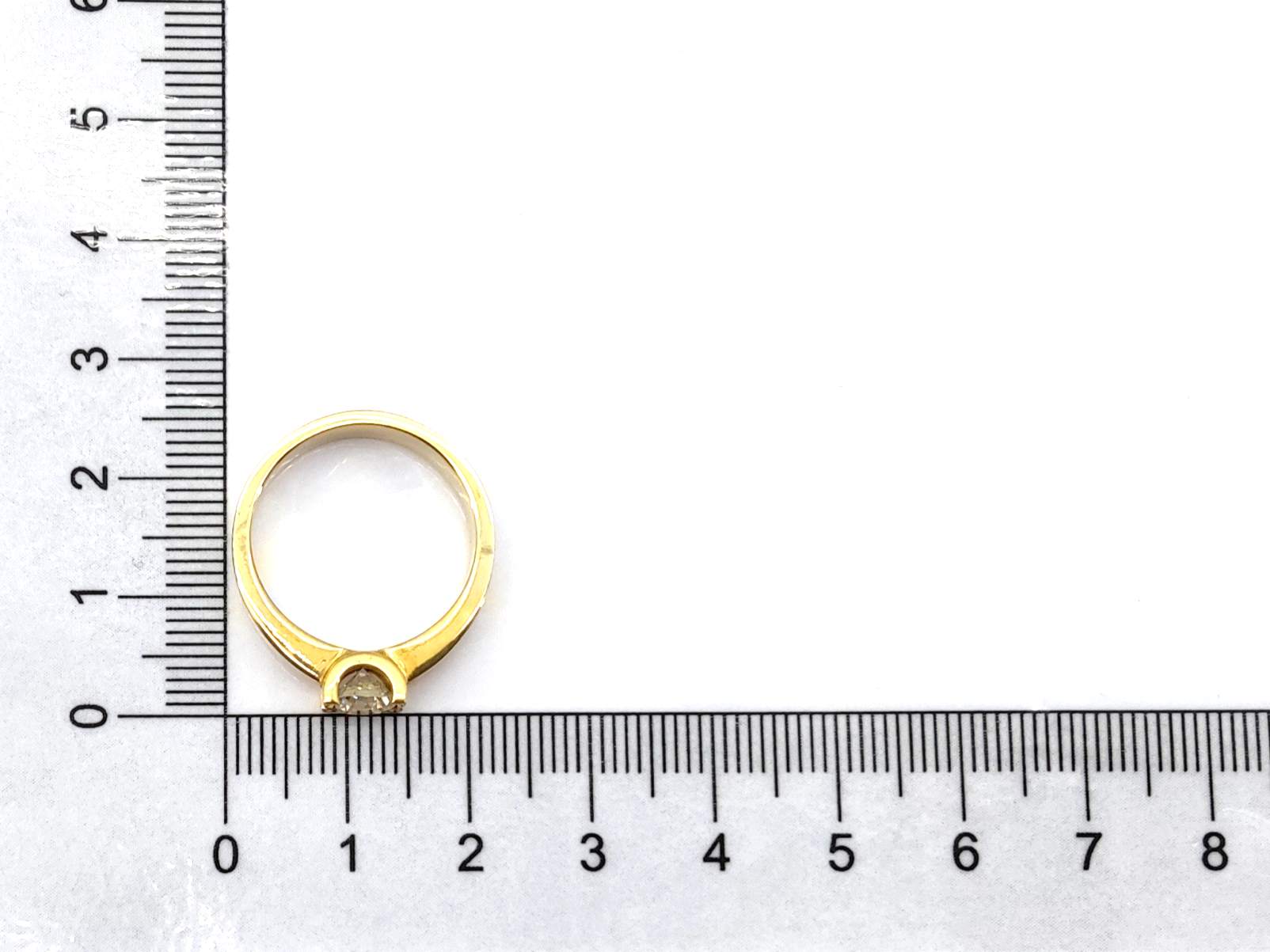 Sortija Oro 18k Con Diamante - Imagen 5