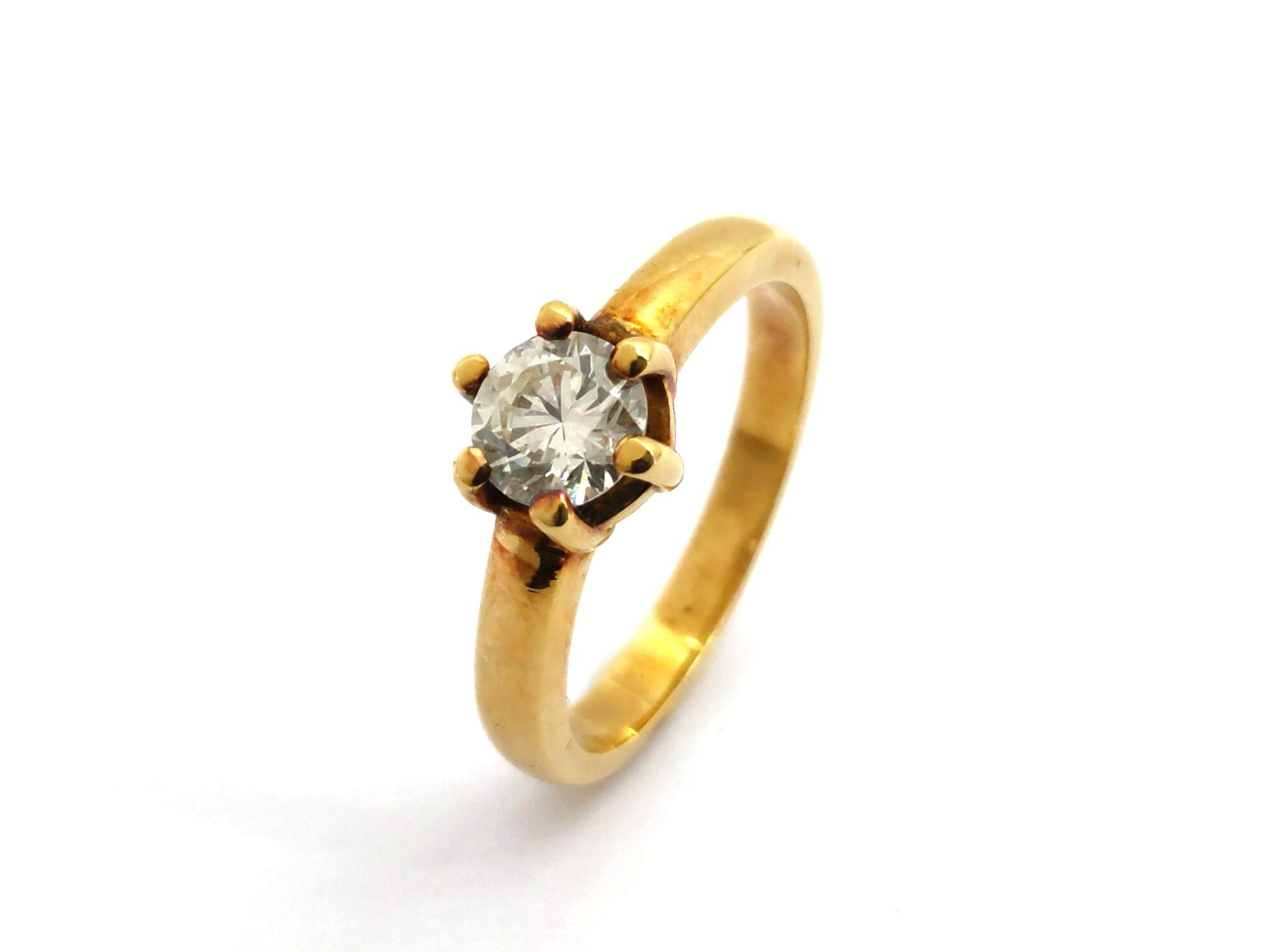 Sortija Oro 18k Con Diamante