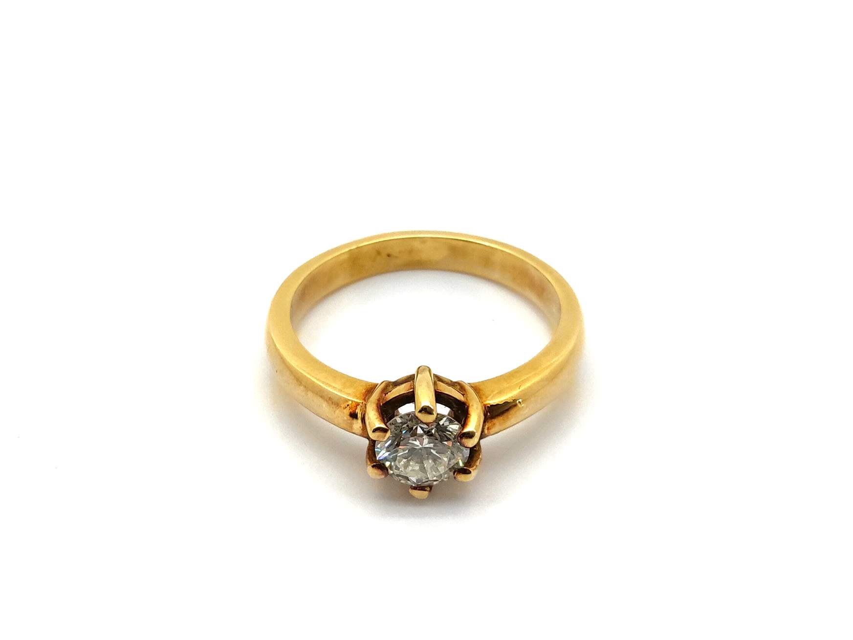 Sortija Oro 18k Con Diamante - Imagen 2