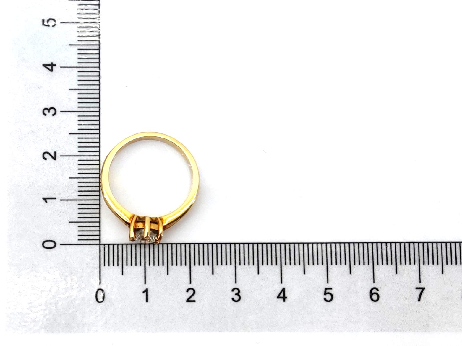 Sortija Oro 18k Con Diamante - Imagen 5