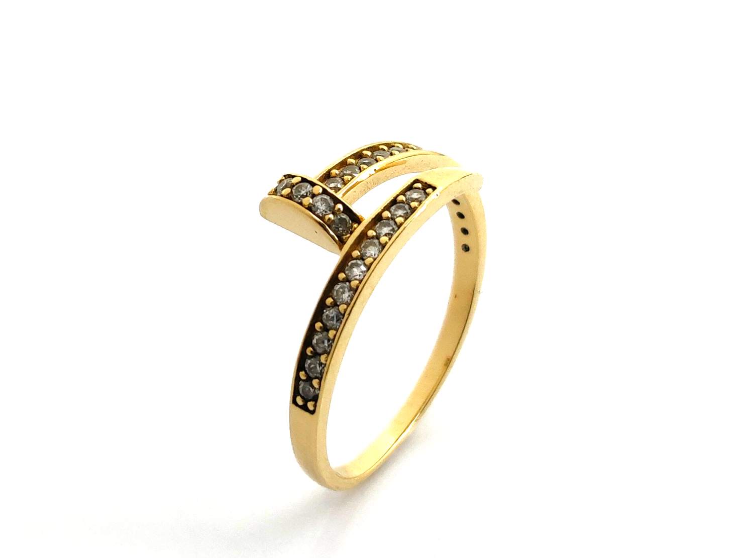 Anillo Oro 18k Con Circonita