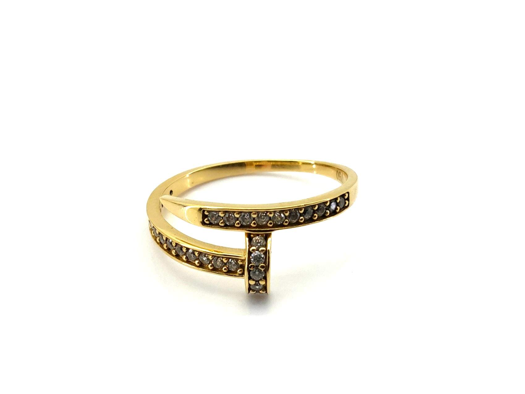 Anillo Oro 18k Con Circonita - Imagen 2