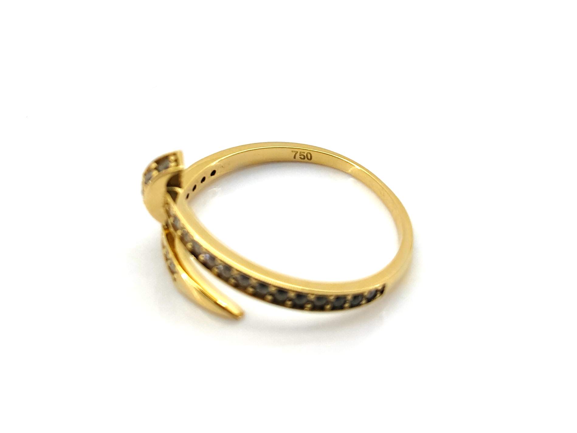 Anillo Oro 18k Con Circonita - Imagen 3