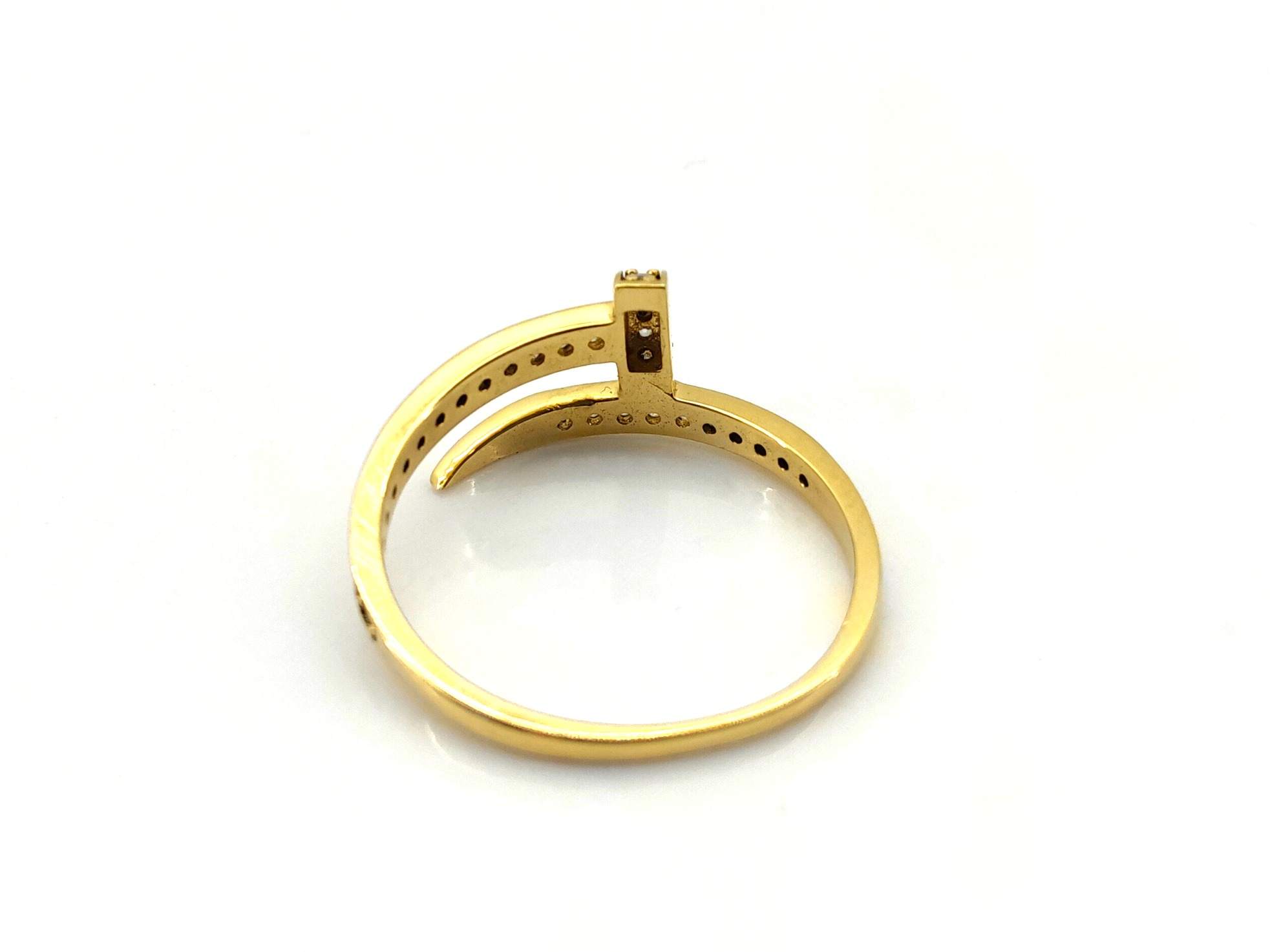Anillo Oro 18k Con Circonita - Imagen 4
