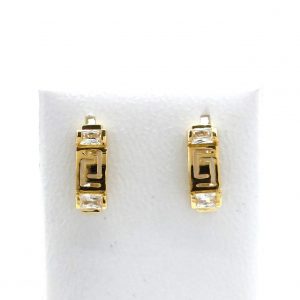 Pendientes Oro 18k Con Circonita