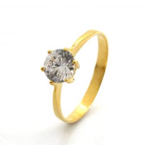 Sortija Oro 18k Con Circonita