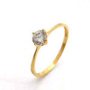 Sortija Oro 18k Con Circonita