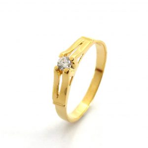 Sortija Oro 18k Con Circonita