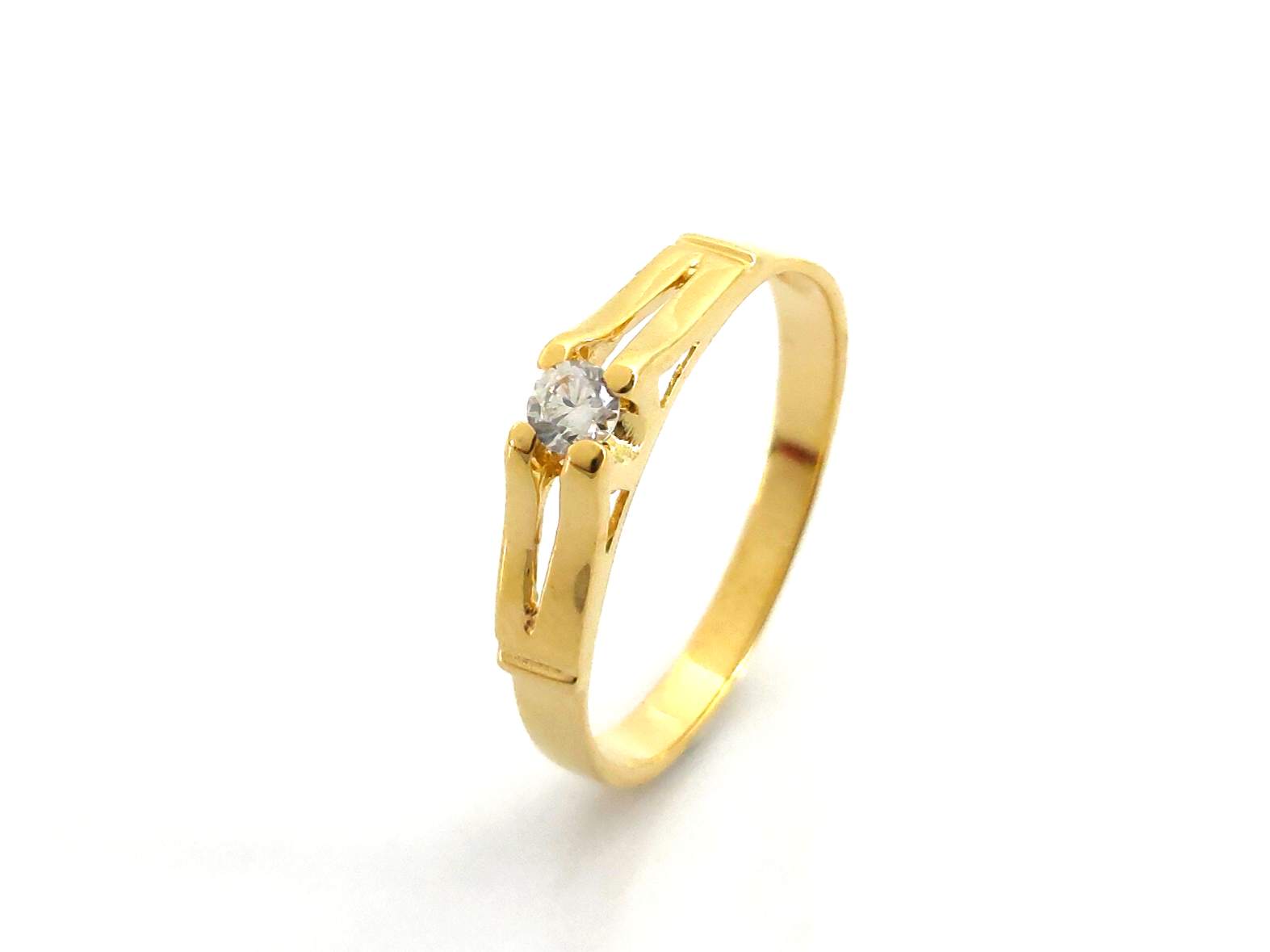 Sortija Oro 18k Con Circonita