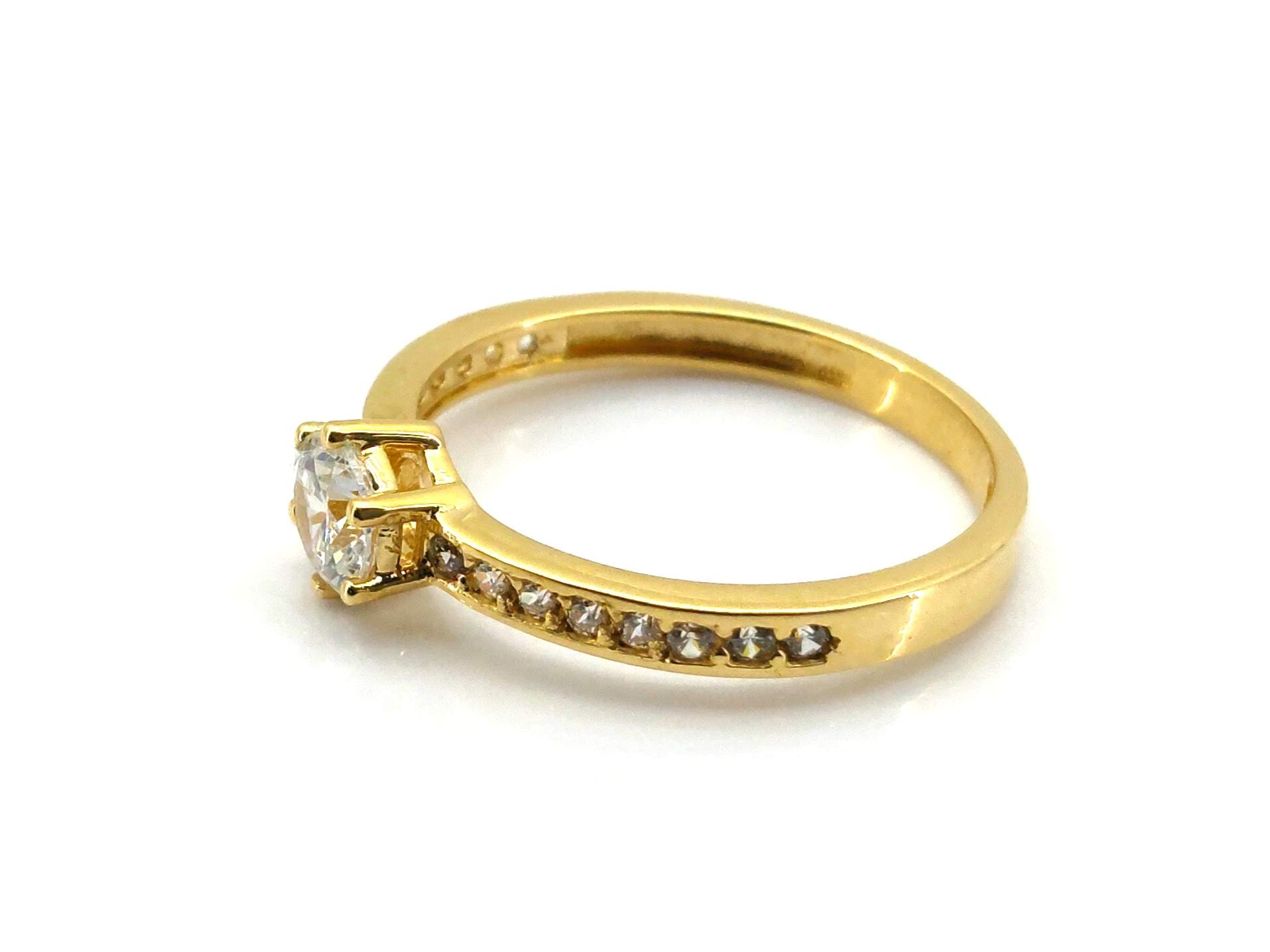 Sortija Oro 18k Con Circonita - Imagen 3