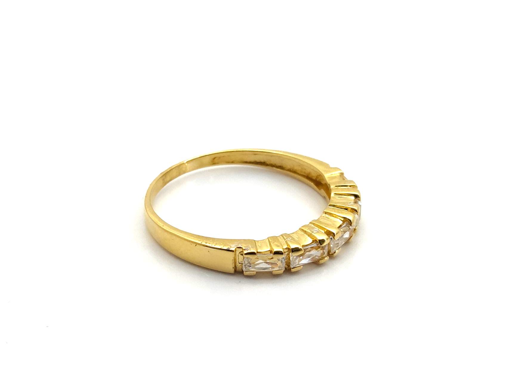 Alianza Oro 18k Con Circonita - Imagen 3