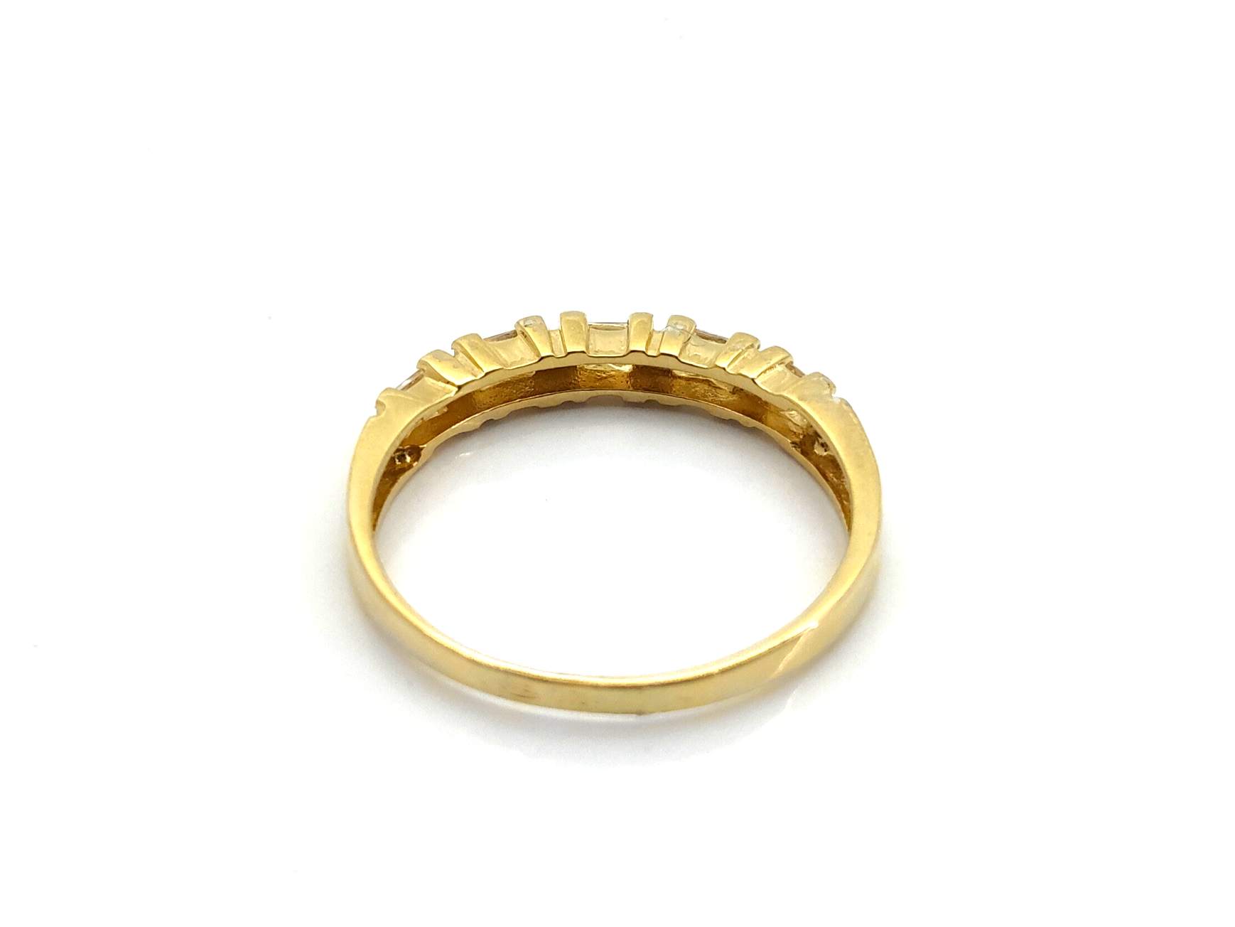 Alianza Oro 18k Con Circonita - Imagen 4