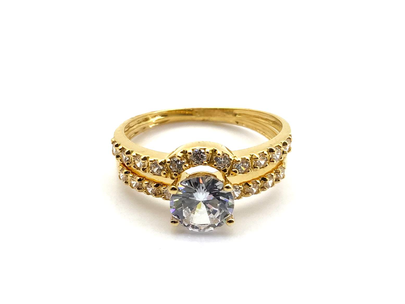 Sortija Oro 18k Con Circonita - Imagen 2