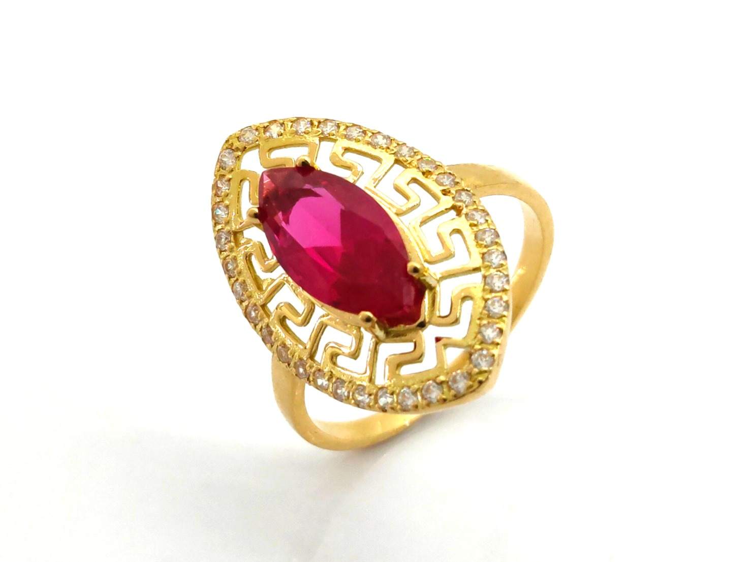 Anillo Oro 18k Con Circonita