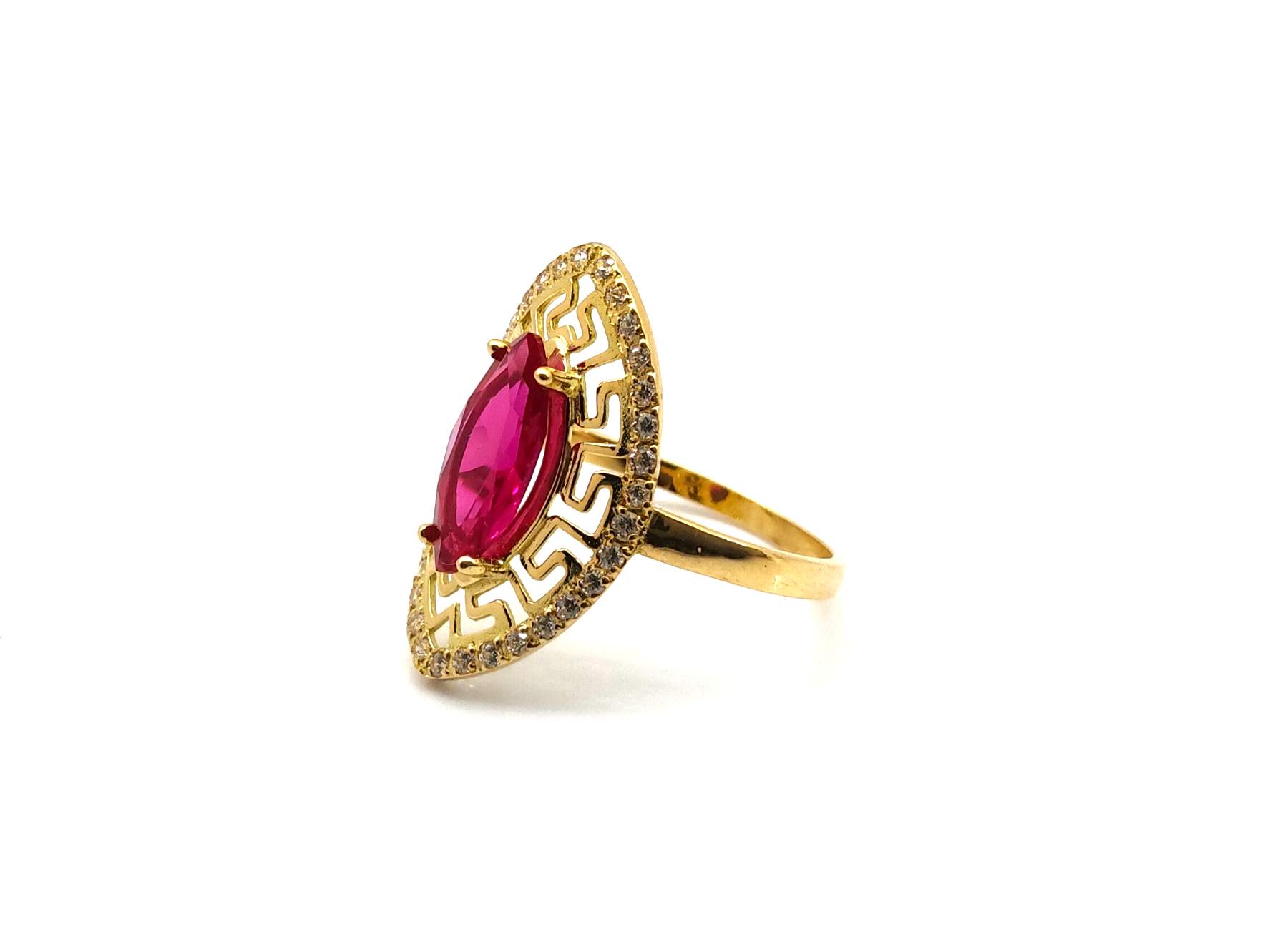 Anillo Oro 18k Con Circonita - Imagen 2