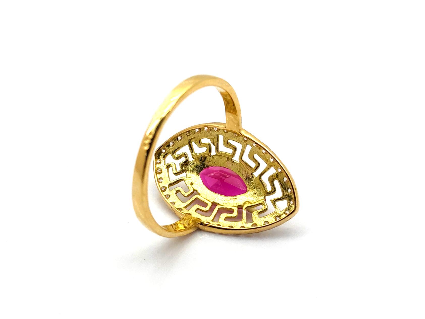 Anillo Oro 18k Con Circonita - Imagen 3