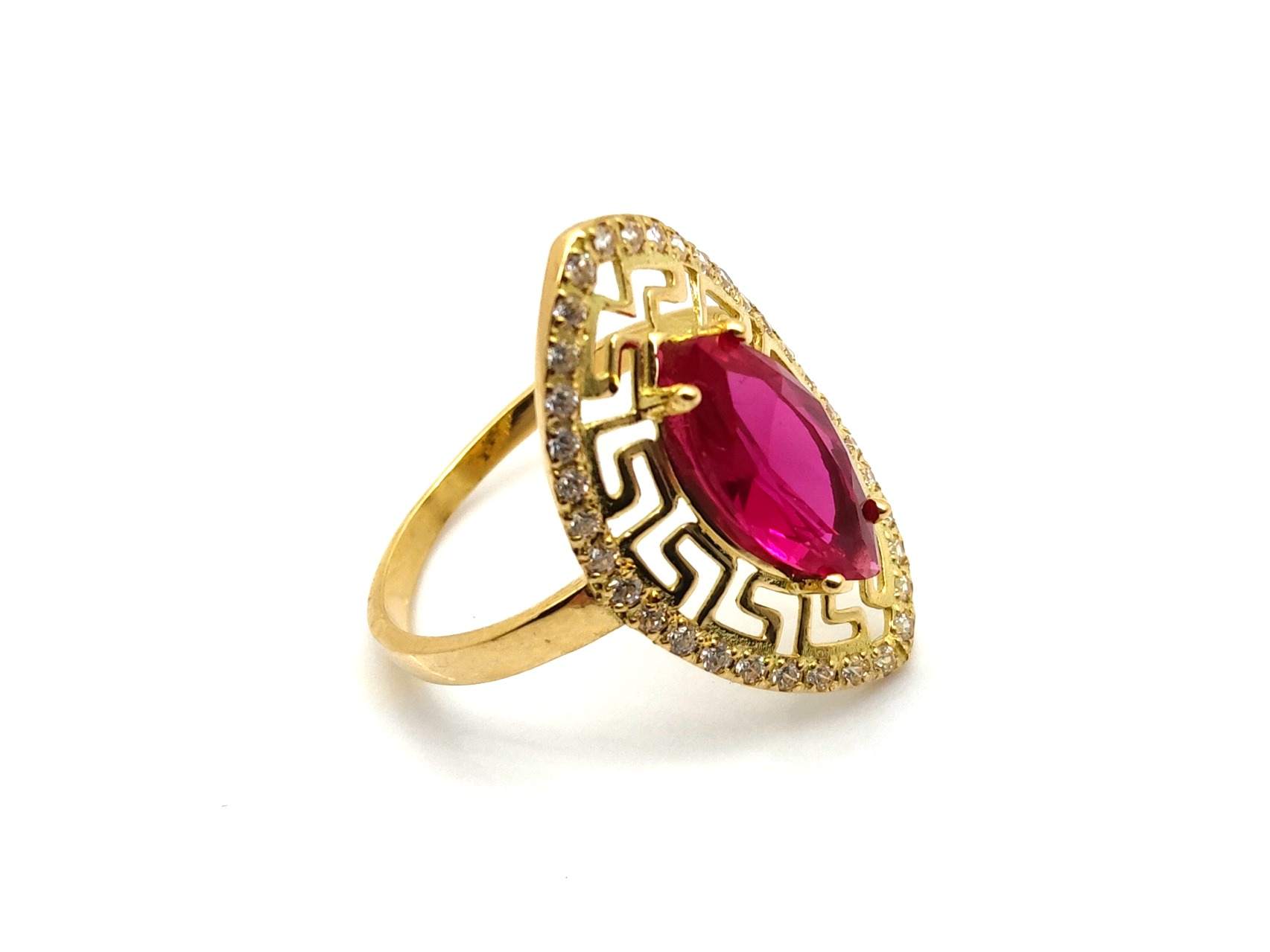 Anillo Oro 18k Con Circonita - Imagen 4
