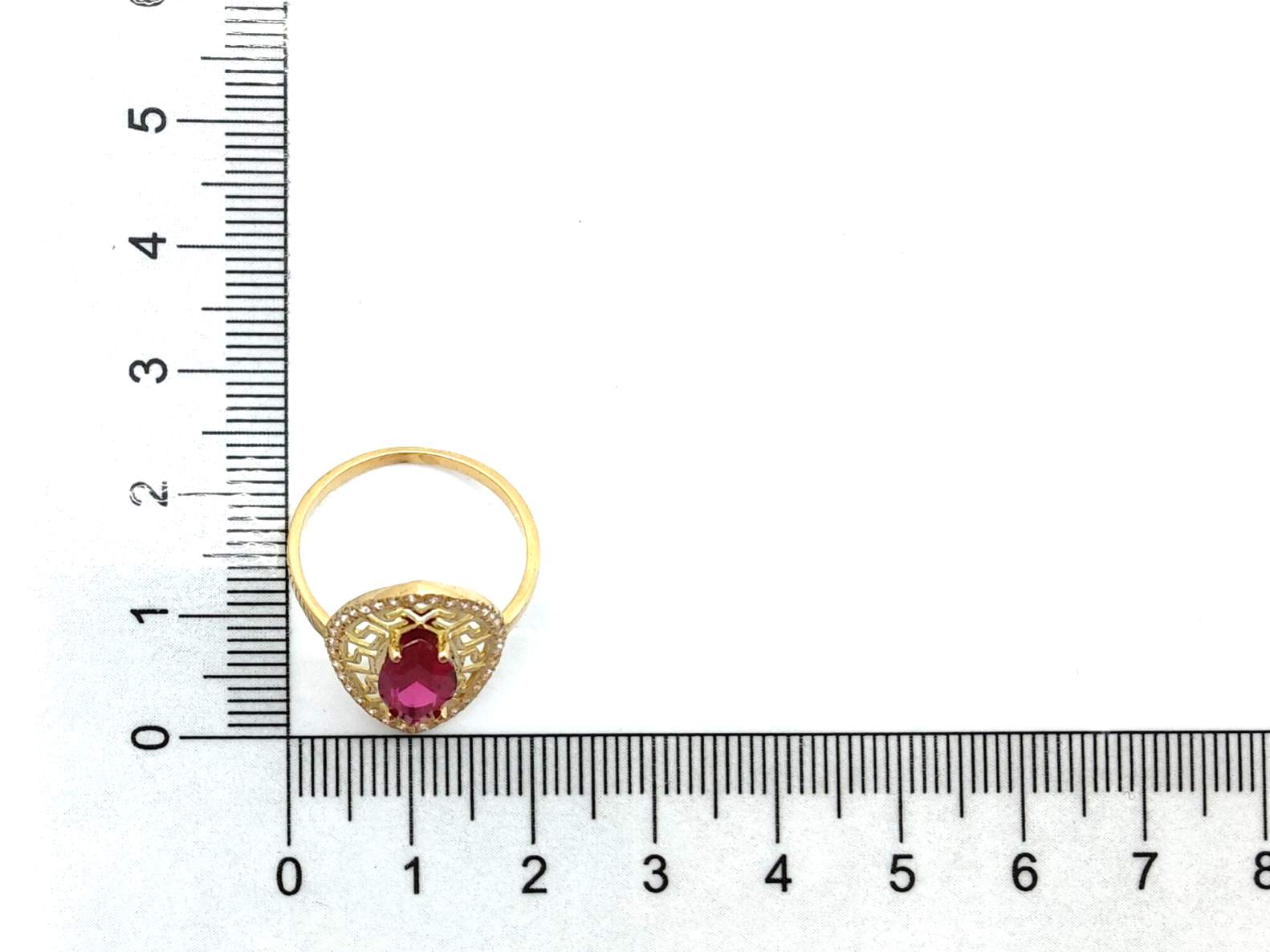 Anillo Oro 18k Con Circonita - Imagen 5