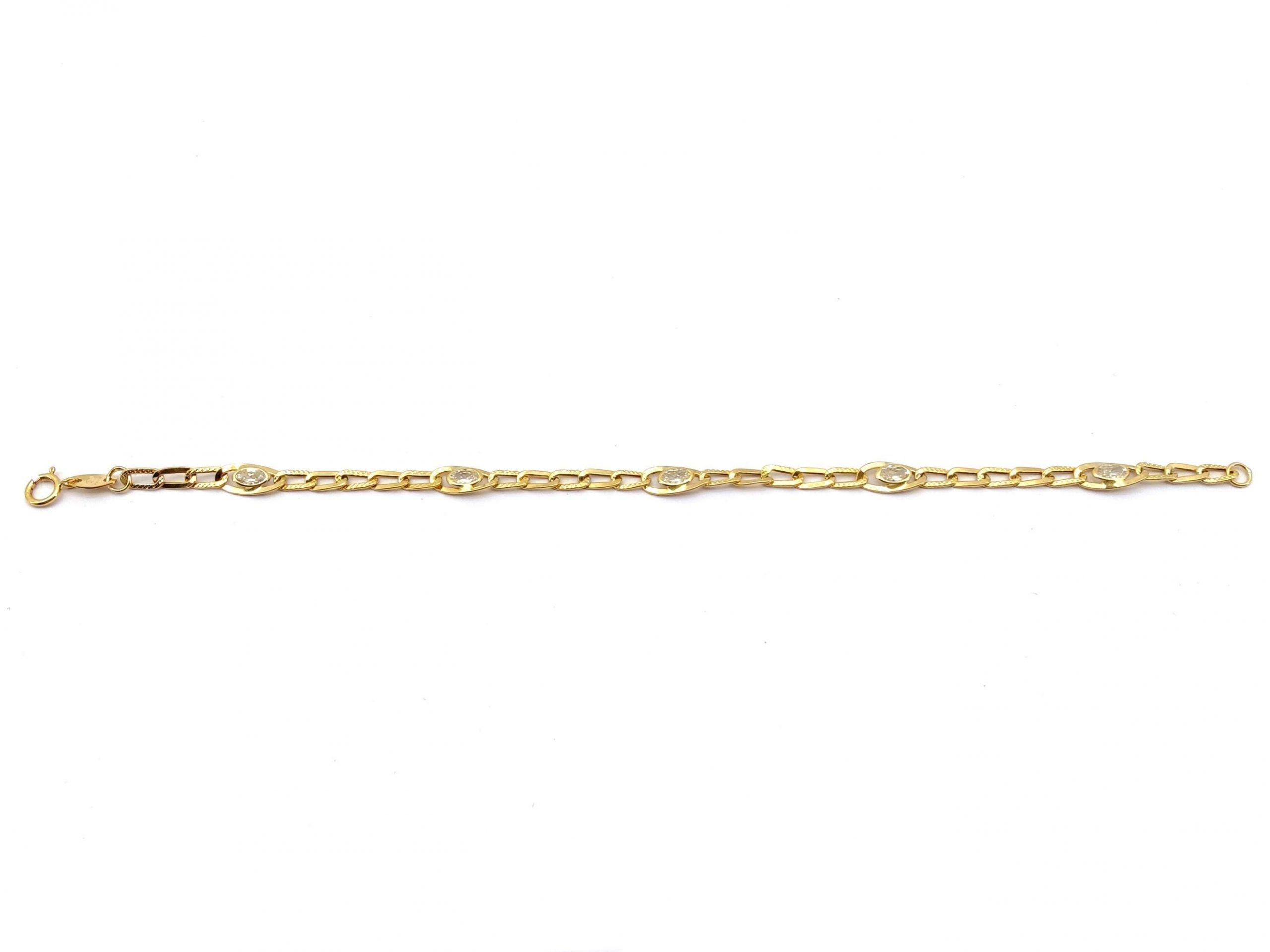 Pulsera Oro 18k Con Circonita - Imagen 2