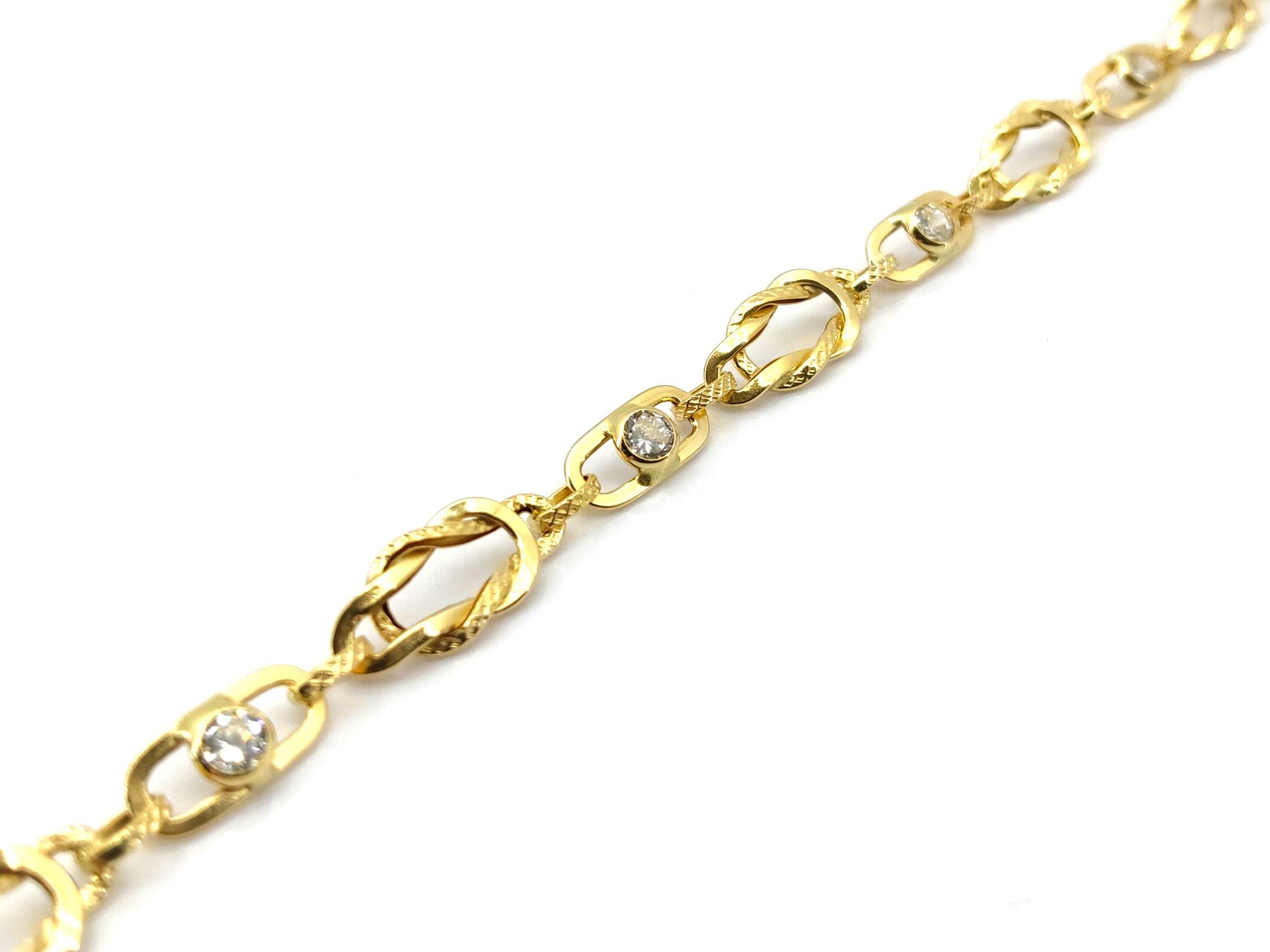 Pulsera Oro 18k Con Circonita - Imagen 3