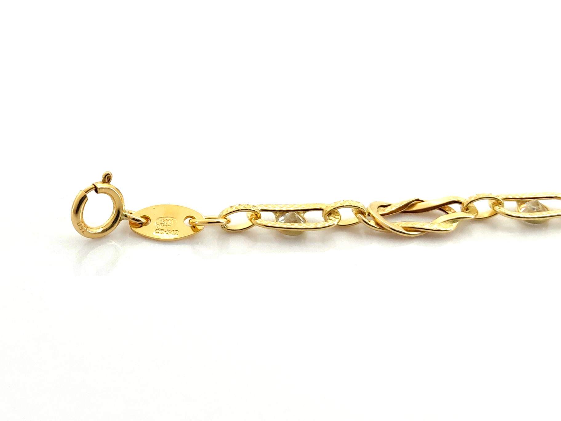 Pulsera Oro 18k Con Circonita - Imagen 4