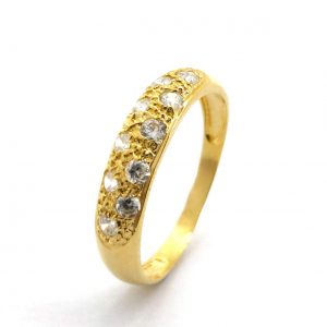 Anillo Oro 18k Con Circonita