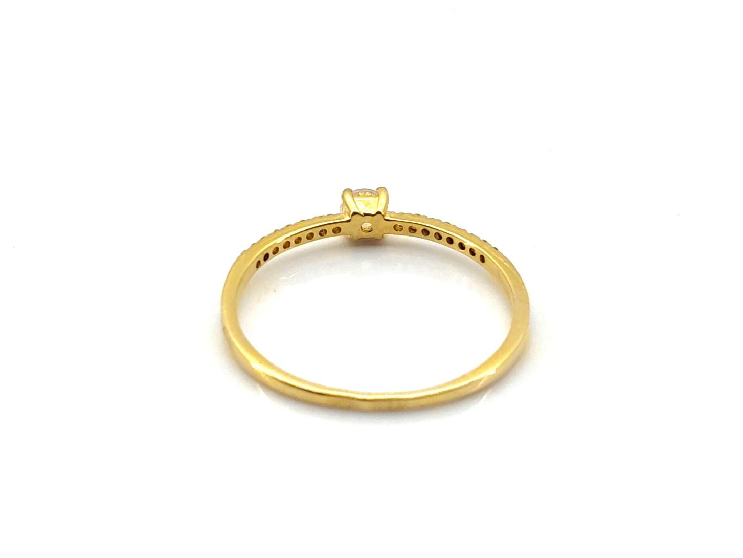 Anillo Oro 18k Con Circonita - Imagen 4