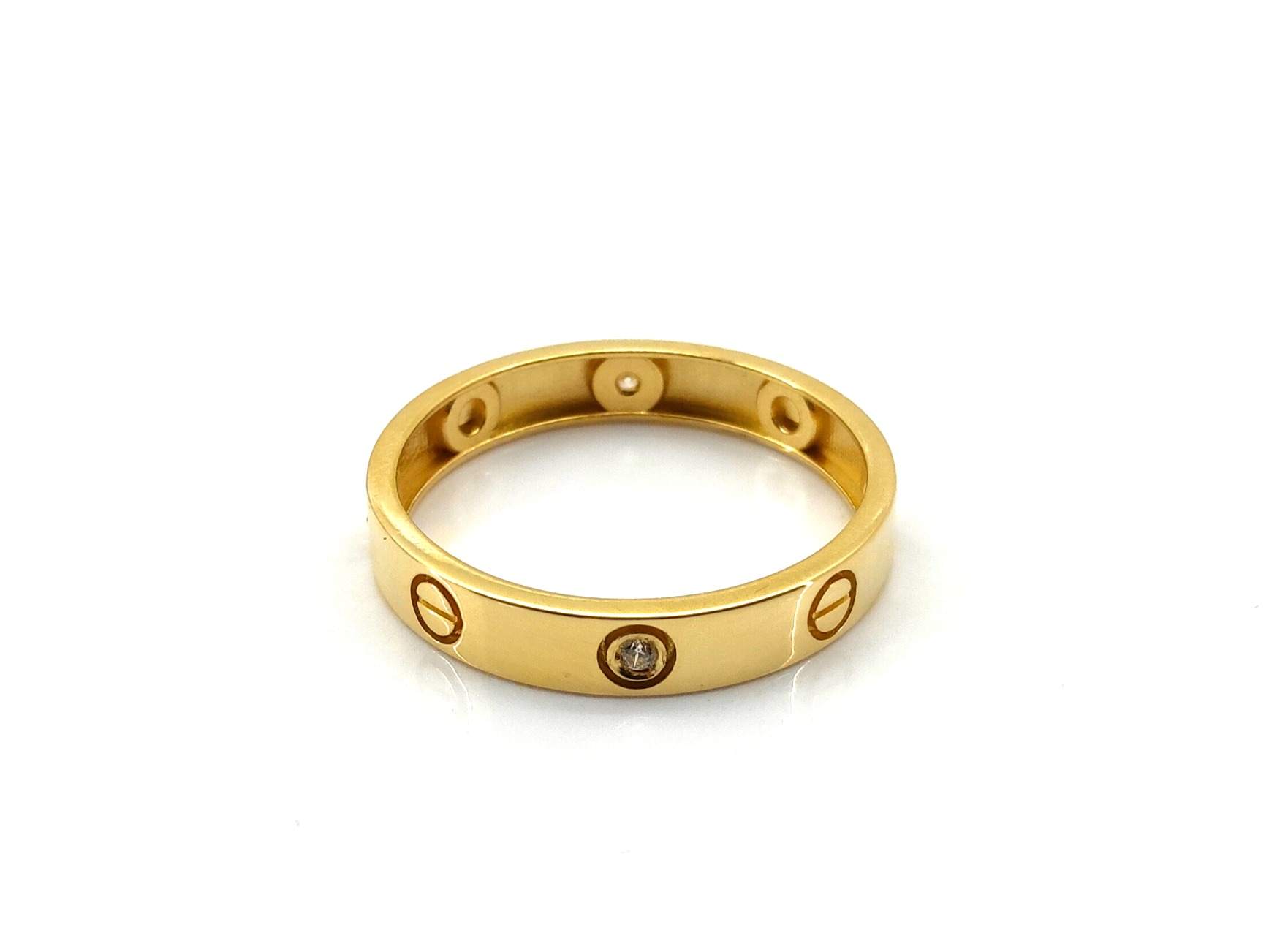 Alianza Oro 18k Con Circonita - Imagen 2
