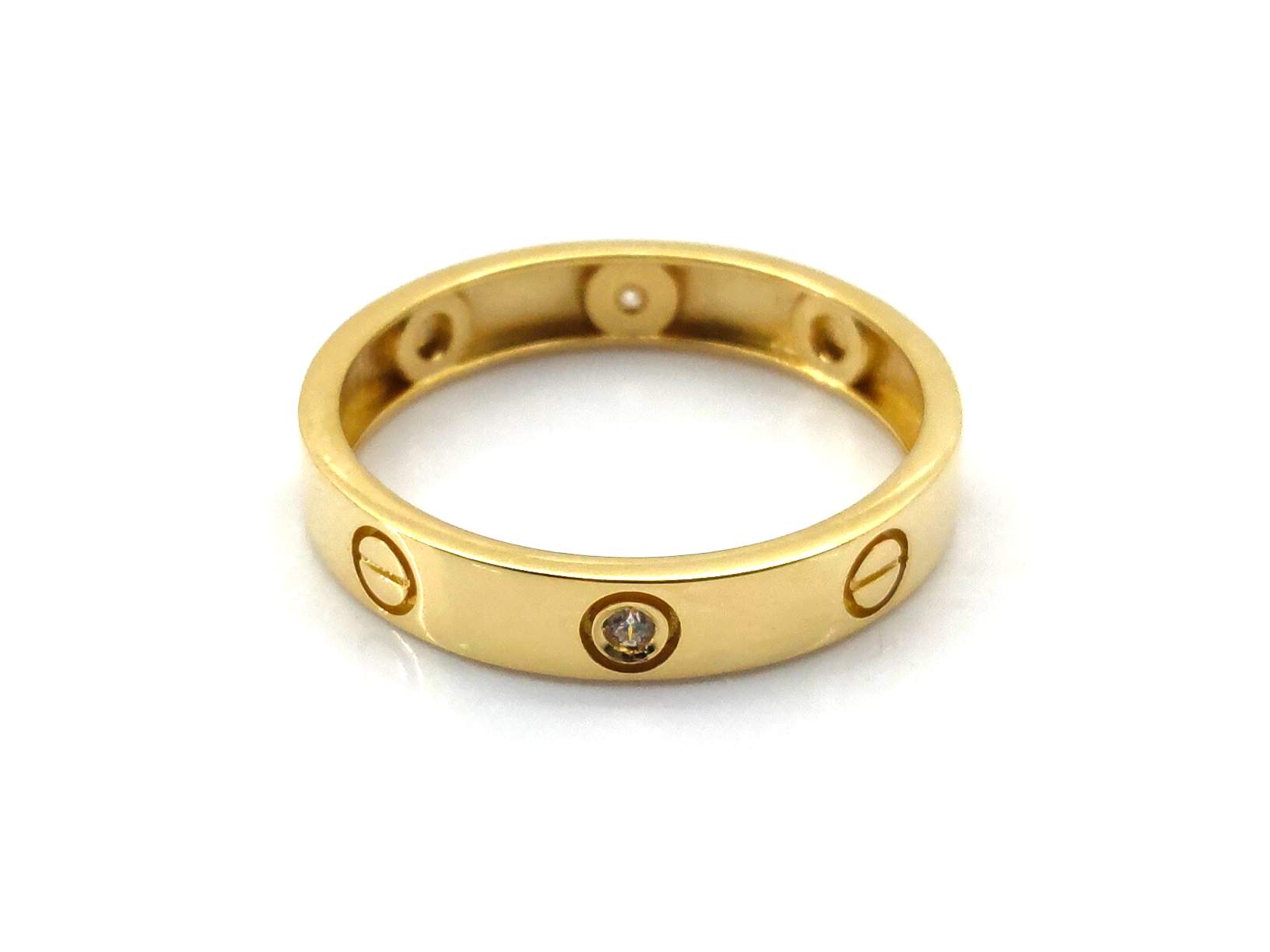 Alianza Oro 18k Con Circonita - Imagen 2