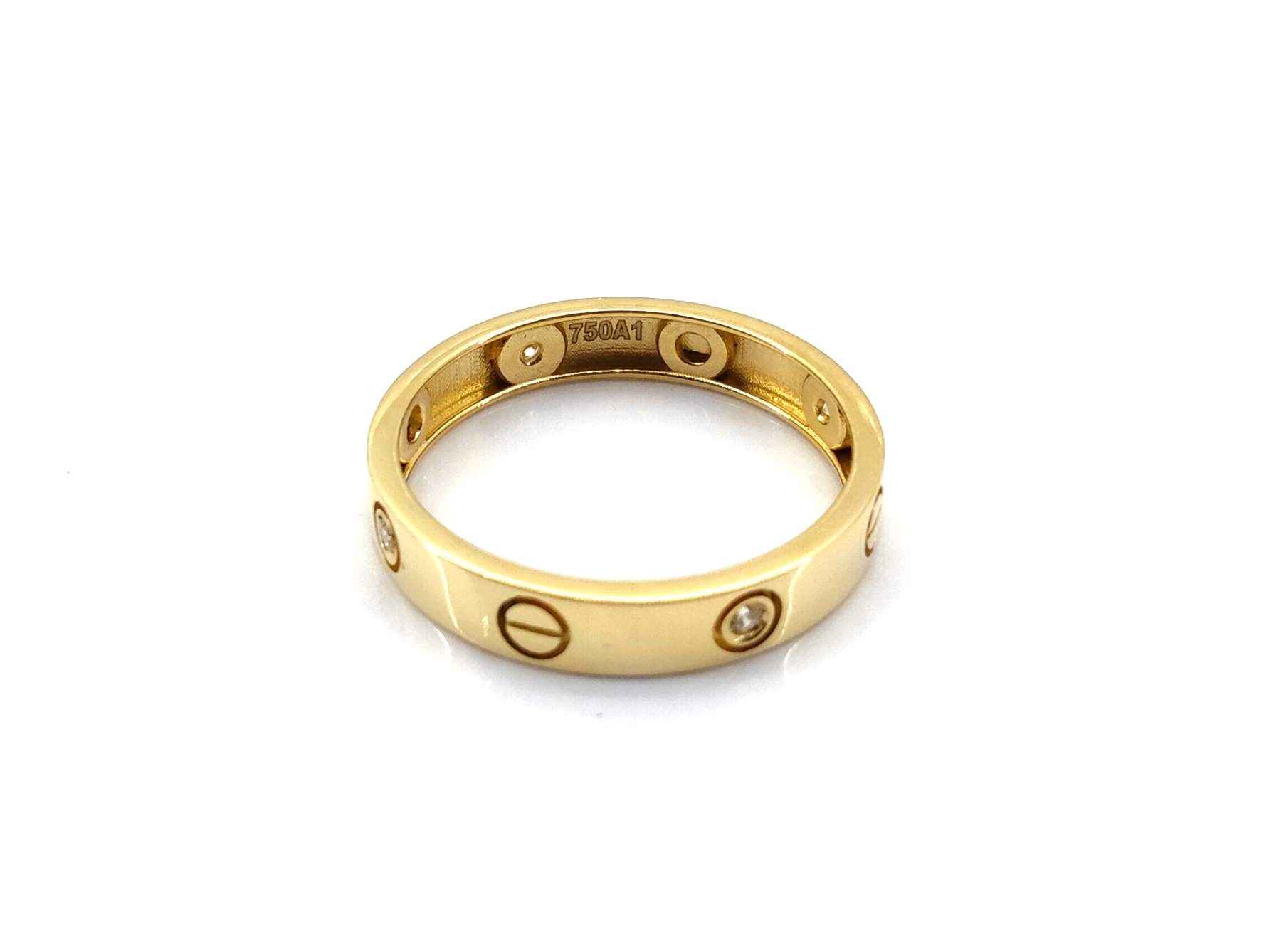 Alianza Oro 18k Con Circonita - Imagen 3