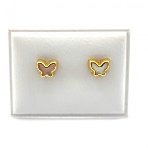Pendientes Oro 18k Con Nacar