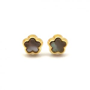 Pendientes Oro 18k Con Nacar