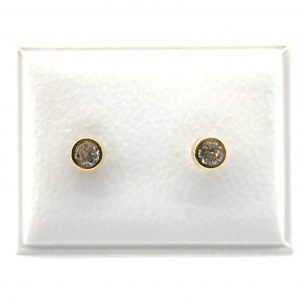 Pendientes Oro 18k Con Circonita