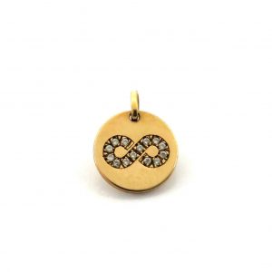 Colgante Oro 18k Con Circonita