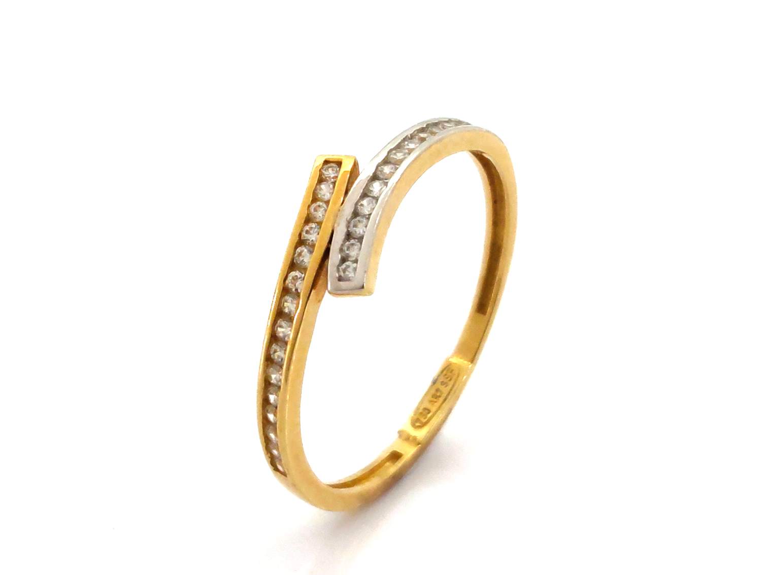 Anillo Oro 18k Con Circonita