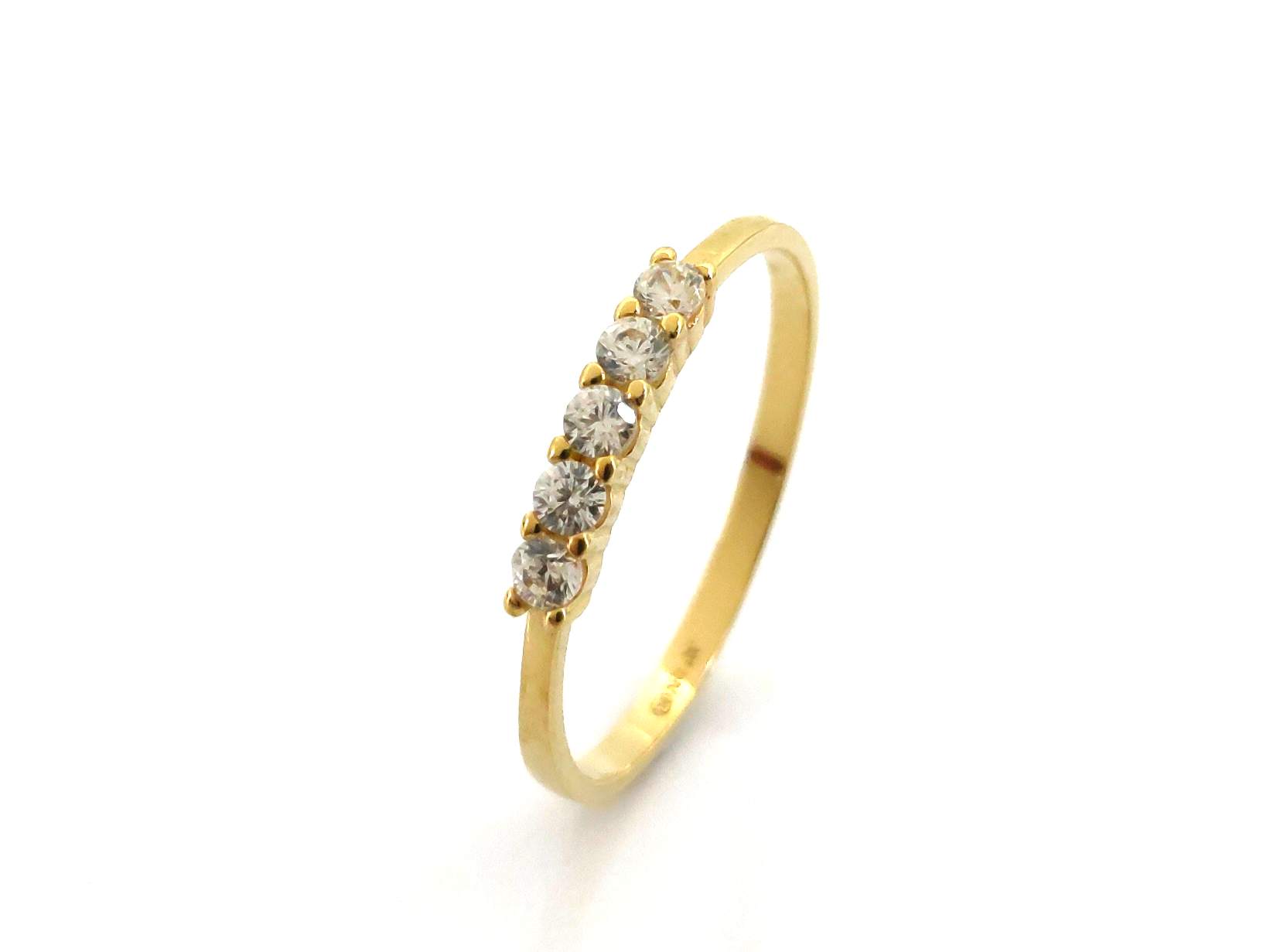 Anillo Oro 18k Con Circonita