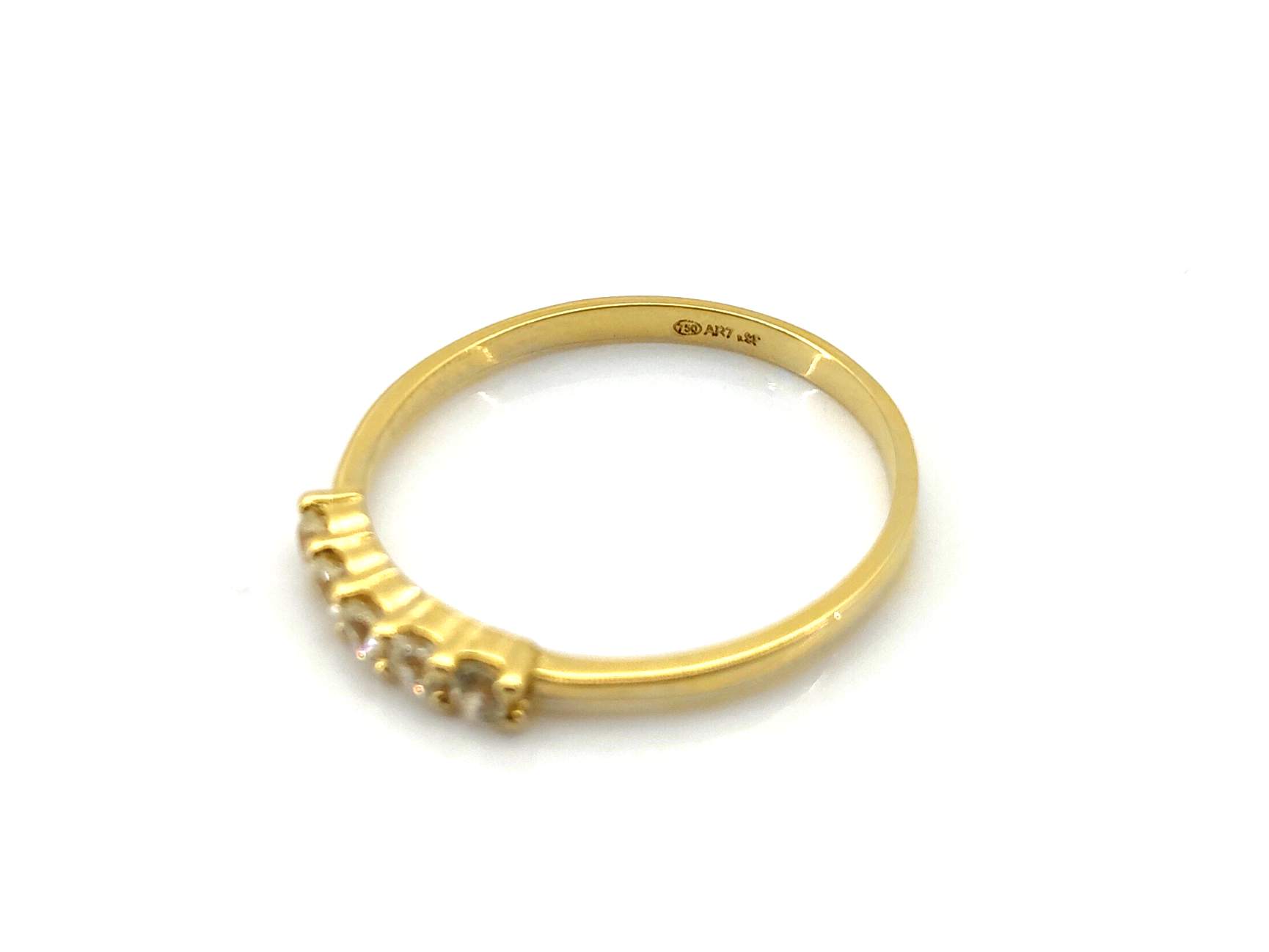 Anillo Oro 18k Con Circonita - Imagen 3