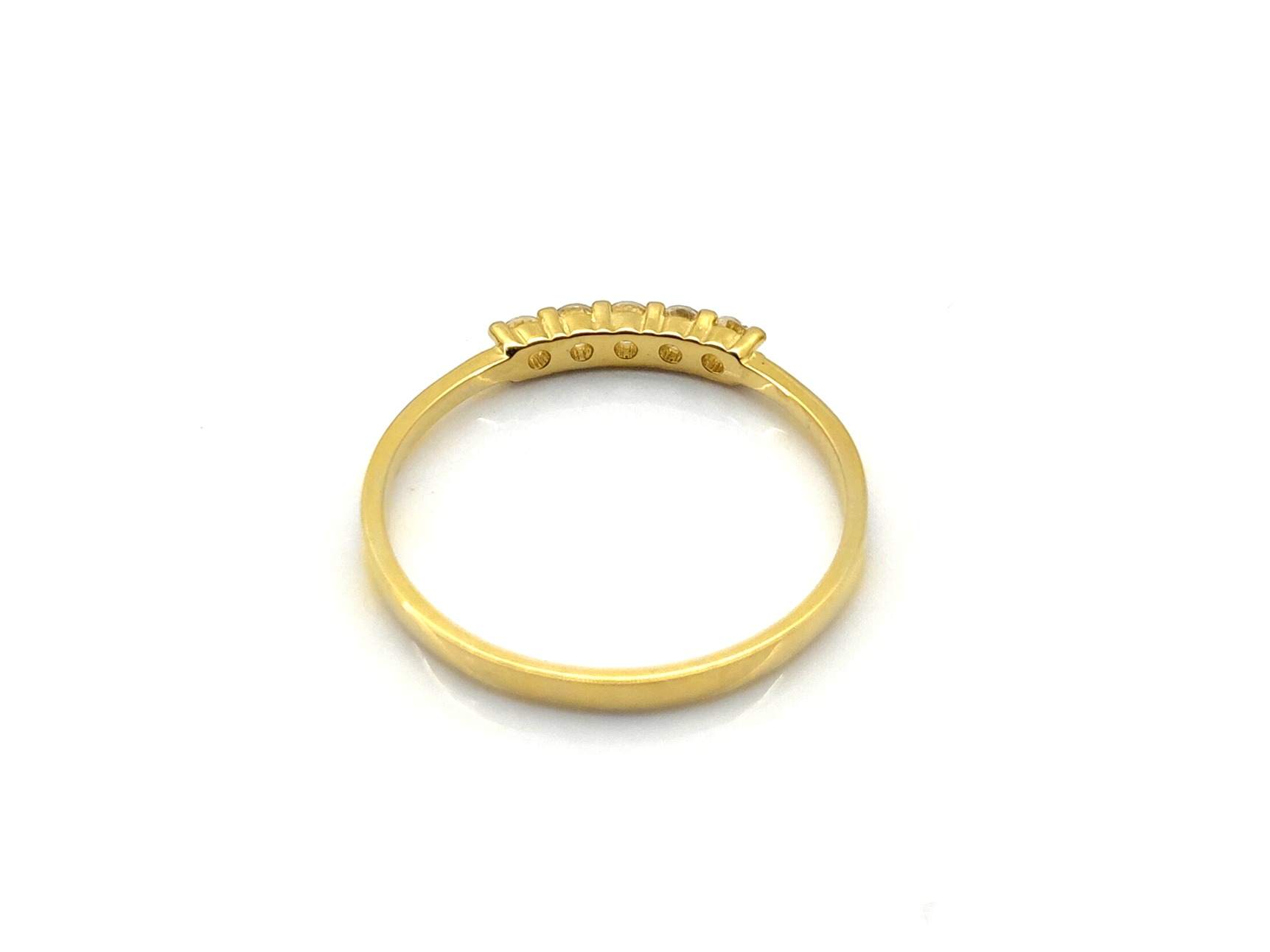 Anillo Oro 18k Con Circonita - Imagen 4