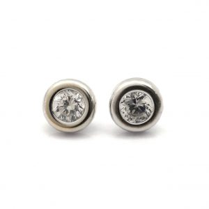 Pendientes Oro 18k Con Circonita