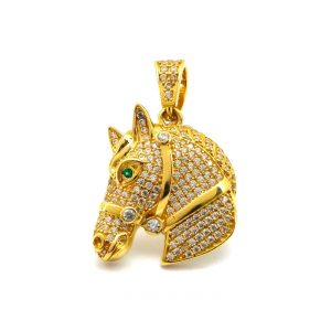 Colgante Oro 18k Con Circonita
