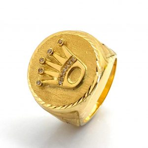 Sello Oro 18k Con Circonita