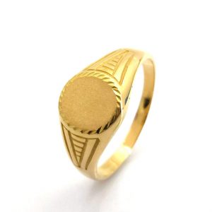 Sello Oro 18k Con Circonita