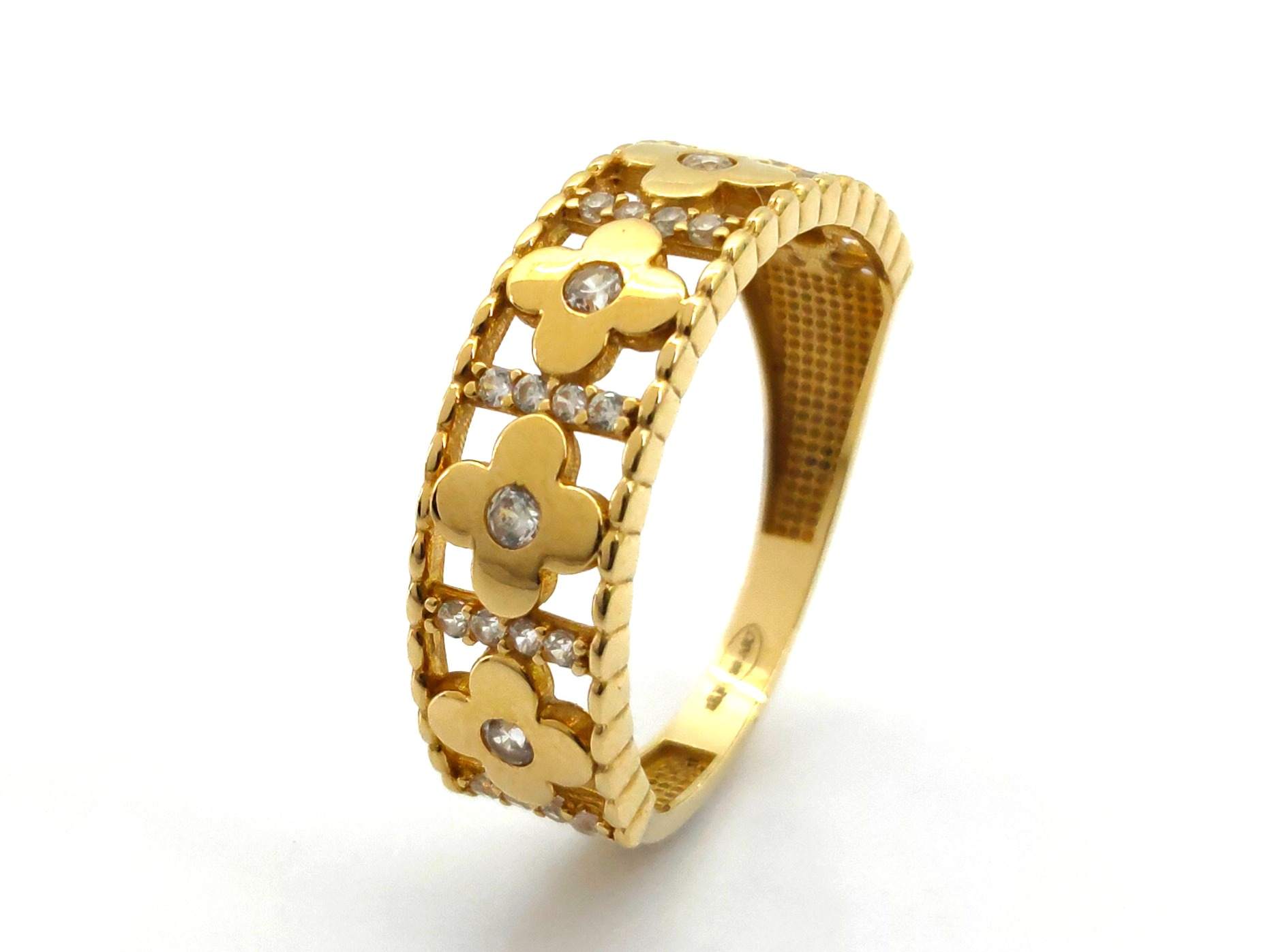 Anillo Oro 18k Con Circonita