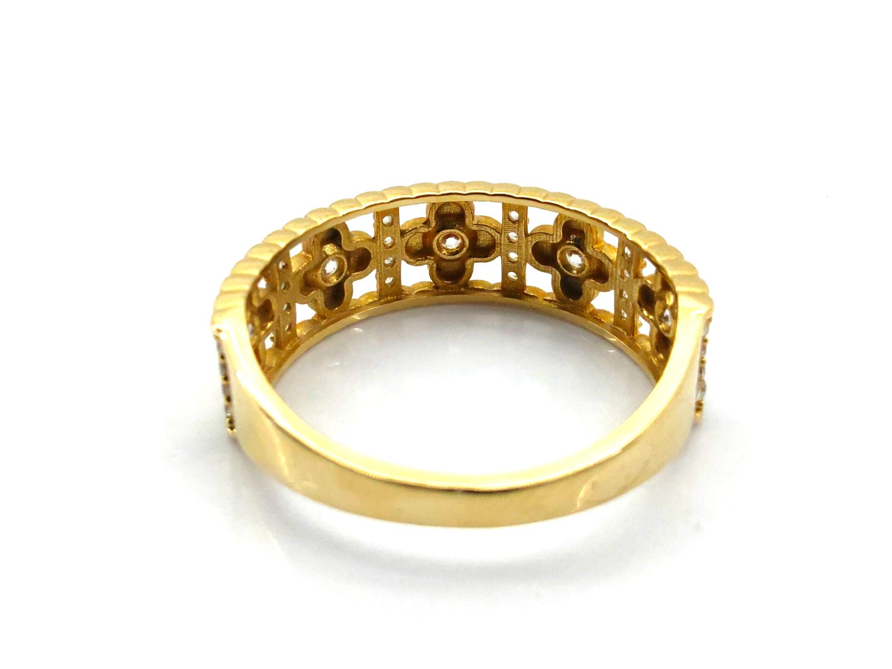 Anillo Oro 18k Con Circonita - Imagen 4